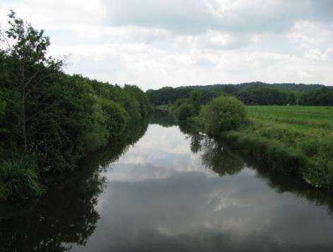 Het meest bovenstroomse deel van het waterlichaam Weteringen Ooijpolder is gelegen langs de Hoefseweg (Millingen aan de Rijn).