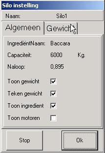 4 Hoofdscherm / Silo 1 / Silo2 / Silo3 De knop hoofdscherm toont weer het welkomscherm. Hiervan uit kunt u naar de service pagina of u kunt FRIDEEG afsluiten.