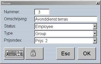 figuur 3a Rechten toekennen aan gebruikers figuur 3b Gegevens van de medewerker Iedere medewerker of groep van medewerkers kan worden voorzien van een toegangsniveau, een wachtwoord en een