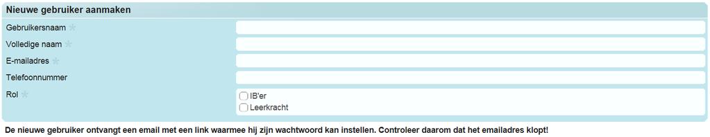 Om in Hart & Ziel te kunnen werken hebben alle gebruikers een inlogaccount nodig. De accounts kunnen door een ib er die een account heeft zelf worden aangemaakt en beheerd.