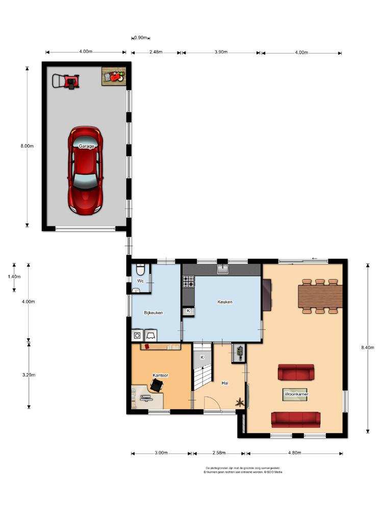 Vloerdecoratie, te weten: - vloerbedekking - parketvloer/laminaat - plavuizen CV met toebehoren Thermostaat Mechanische ventilatie/luchtbehandeling Airconditioning (Voorzet) open haard met toebehoren