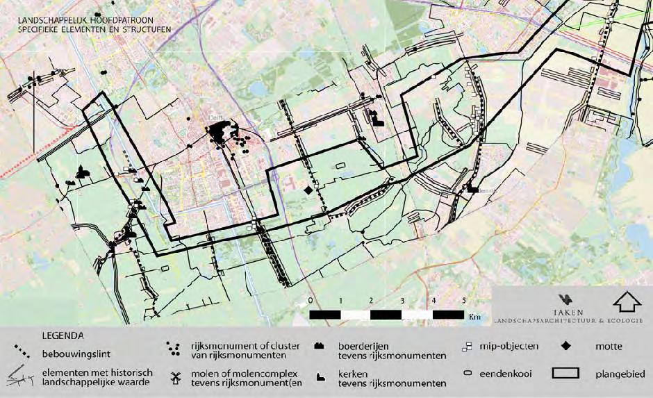 ruimtelijke werking. Met uitzondering van de verhoogd gelegen delen van de HSL en de A4 is de infrastructuur in het plangebied slechts beperkt zichtbaar aanwezig.