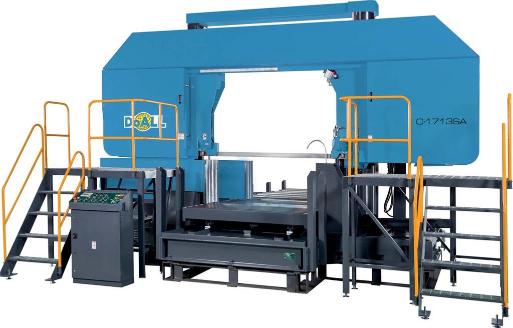 650 2.600 3.800 11.000 21.000 C-1713SA Lintzaagmachines - SA serie De DoALL semi-automatische serie lintzaagmachines zijn ontwikkeld en gebouwd voor de meest voorkomende zaagopdrachten.