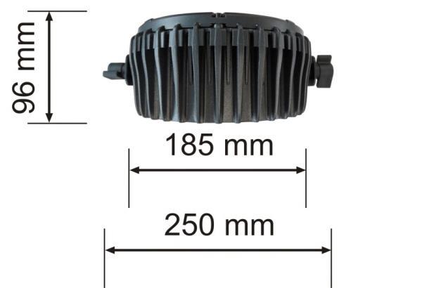 IEC In en IEC Out Behuizing: Aluminium en ijzer Kleur: Zwart Koeling: Aluminium koelplaat Afmetingen: 250 x 290 x 96 mm Gewicht: 2,84 kg Zekering 1A / 250V Minimumafstand: Minimale afstand tot