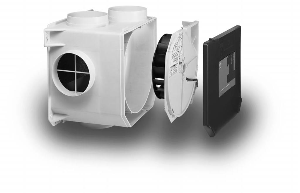 afzulgunits of ventilatorboxen het verbeteren van bestaande natuurlijke ventilatie in eengezinswoningen. afsluitdoppen (kleur RAL 5013) Van de totaal 4 aanzuigopeningen zijn er 3 afgedopt.