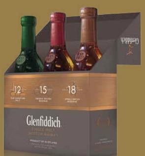 41 Whisky Glenfiddich 18y Glasspack 70cl 1 fles