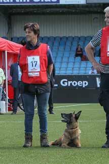 De heer H.F. Scholl uit Berlicum (NB) met xmh teef Beau Eric Scholl is lid sedert 2010 en traint met Beau bij De Trouwe Helper te Eerde.