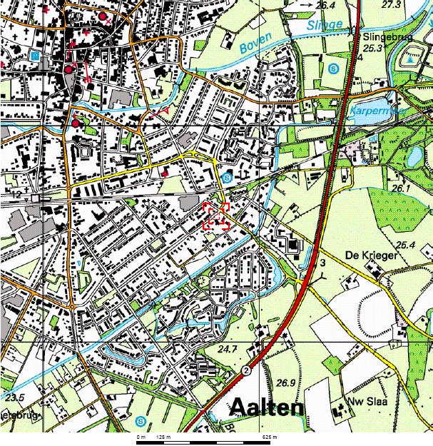 TOPOGRAFISCHE LIGGING Bijlage: 1 Blad: 1 Van: 2 Schaal 1: 12500 Opdrachtgever : Sonsbeek Adviseurs BV