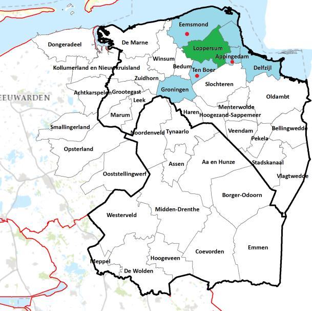 Per gemeente zijn de samenhangende woningmarktgebieden op basis van de relatieve verhuisstromen in kaart gebracht.