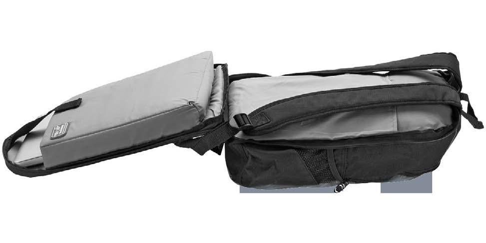 vliegen makkelijk. De tas heeft een apart vak voor je laptop.