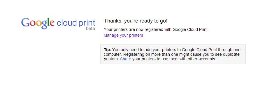 6. Klik onder Classic Printers (Klassieke printers) op Add printers (Printers toevoegen). 7. Meld u aan met uw Google-account. 8.