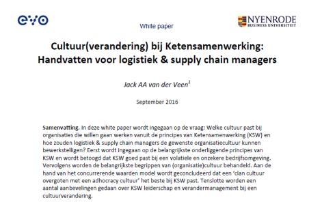 Open Supply Chain Innovation Model Uit: Gezamenlijk paper met Sam Solaimani (in