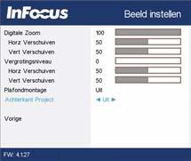 A Probleem Oplossing Resultaat Beeld ondersteboven Zet Plafondmontage uit in Basismenu Correct