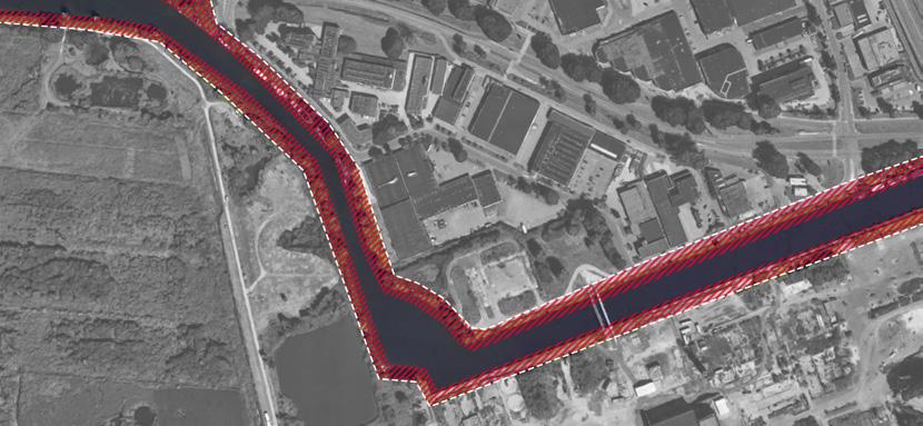 WATERKAVELS 20 3-KAMEREENHEDEN 0 m 20 m 100 m KARAKTER VAN DE PLEK Elke plek een eigen karakter Een aantal locaties in de stad kan ingezet worden om te wonen op het water.