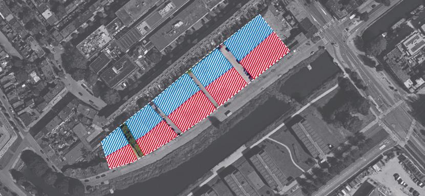 Het water heeft hier niet alleen een visuele kwaliteit; het is de laatste jaren ook ontdekt als nieuwe openbare ruimte van de stad.