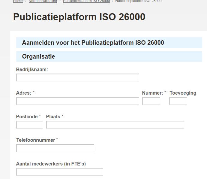 Stap 4: Aanmelden FASTtrack: Via website www.nen.