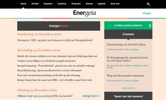 Op donderdag 15 juni 2017 is het jaarlijkse Energeia Energy Day: hét Nederlandse event voor