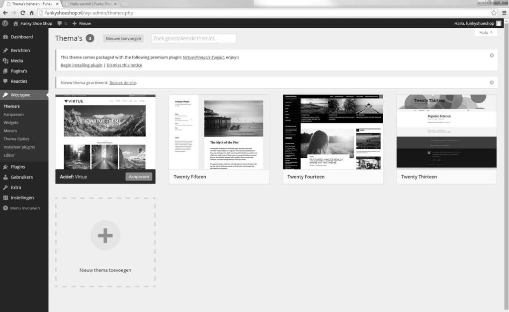 Begin een webshop met Wordpress en Woocommerce Afbeelding 3.