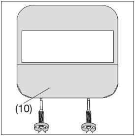 3.4. Demontage van de Automatic-schakelaar van het inbouw-inzetmoduul CD 500, LS 990, ES en AL 1. Verwijder het schuifje (10).