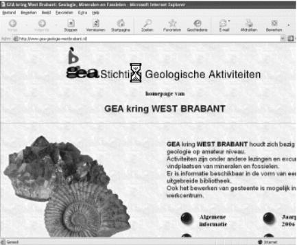 Website GEA Westbrabant 10 O m GEA Westbrabant ook via het Internet te promoten hebben we sinds enige jaren een eigen website. In april 2004 is hij geheel vernieuwd.