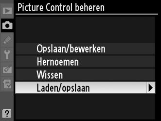 Eigen Picture Controls delen Eigen Picture Controls die u hebt gemaakt met de Picture Control Utility van ViewNX of optionele software als Capture NX 2, kunt u naar een geheugenkaart kopiëren en in