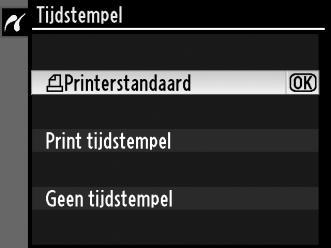 ) Druk vervolgens op J om de optie te selecteren en terug te keren naar het vorige menu. Het menu rechts wordt weergegeven.