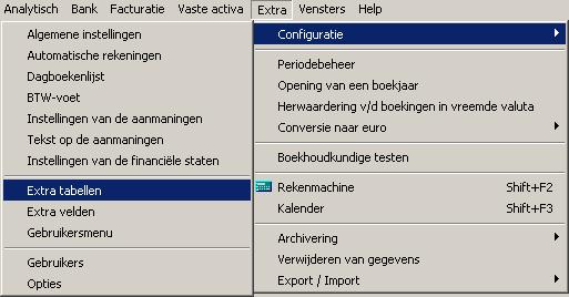 Toevoegen van een veld met het type tabelwaarde De tweede stap bestaat uit het toevoegen van een veld dat in een scroll-lijst de verschillende mogelijke locaties van BTW controlebureaus opsomt.