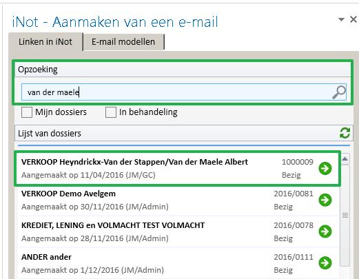 11.2 Opmaken van mails vanuit Outlook Bij het opmaken van een mail vanuit Outlook, zal een blanco mail openen.