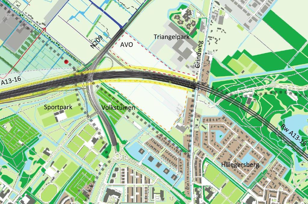 ARCADIS Witteveen+Bos Wegvak aansluiting N209 westelijke tunnelmond Rijbanen 2 Rijstroken (opengesteld) Rijstroken Ruimtereservering Vluchtstrook