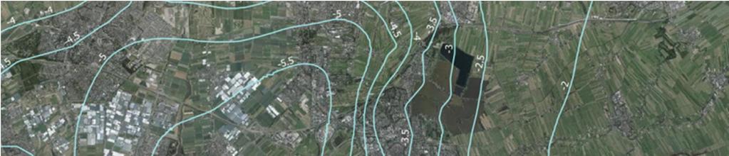 2 Globaal beeld waterspanningen onder dagelijkse omstandigheden Op basis van de bekende gegevens over dijkopbouw, polderpeilen, buitenwaterstand en de gemiddelde grondwaterstand in het eerste