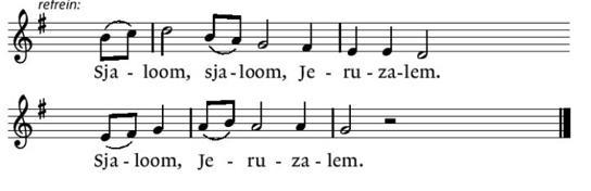 4. De Heer zal u steeds gadeslaan, Hij maakt het kwade goed, Hij is het die u hoedt. Hij zal uw komen en uw gaan, wat u mag wedervaren, in eeuwigheid bewaren.