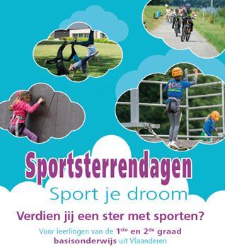 Schoolsportevenementen Sportsterrendagen (17-19-20 april 2018) Sport daagt je uit: 3 de graad lager onderwijs +