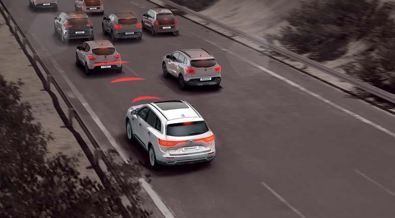 Behoud een lengte voorsprong dankzij het actief noodremhulpsysteem AEBS, de dode hoek-waarschuwing, de vertrekhulp op hellingen HSA en het Easy Park Assist.