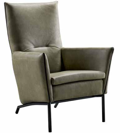 Voor 399,- Fauteuil Forlino. In leder.