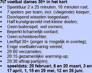 Nieuwe voetbalvorm bij Hercules: 7 tegen 7 Hillie Elzinga en Janke Oosterhaven In september 2008 is een groep enthousiaste dames gestart met een nieuwe voetbalvorm bij Hercules, namelijk 7 tegen 7.