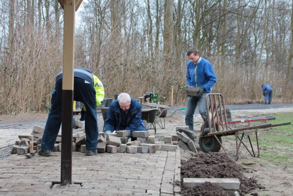 Werkdag 4, zaterdag 25 februari Op deze vierde werkdag waren er helaas wat minder mensen aanwezig maar dat wil niet gelijk zeggen dat er niks is gebeurd.