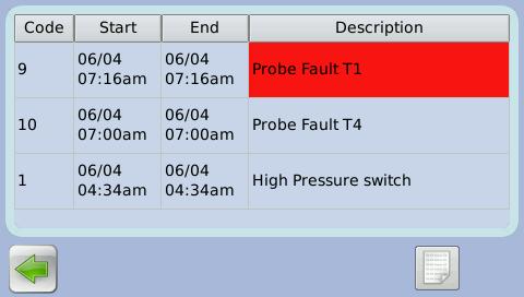 Bij aanwezigheid van een alarm toont de statusbalk een beschrijving van het evenement en gaat deze rood knipperen.