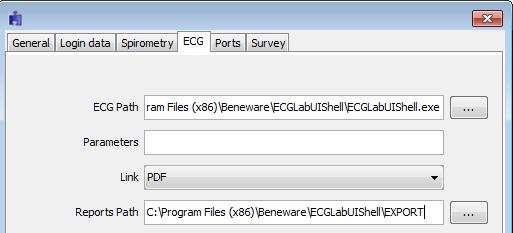 ADDENDUM II: Instellingen ECG software De instellingen van de