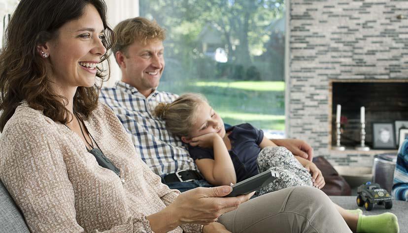 Geniet van entertainment ConnectLine biedt u entertainmentmogelijkheden en zorgt voor een verbinding met de tv, radio, muziek en meer of u nu alleen of samen met uw familie bent.