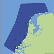 locaties bij Petten (2004) en de Nederlandse kustzone (2003) en B) de locaties waar de