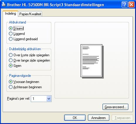 3. Driver en software Voorkeursinstellingen Opmerking Als u 014/41.12.08 Windows NT 014/42.55.99 4.0, Windows 014/59.26.