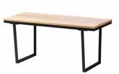 PE643302 VÄSSAD tafel 139,- Blank gelakt essen fineer en gepoederlakt staal. 158 78 cm. 75 cm hoog.