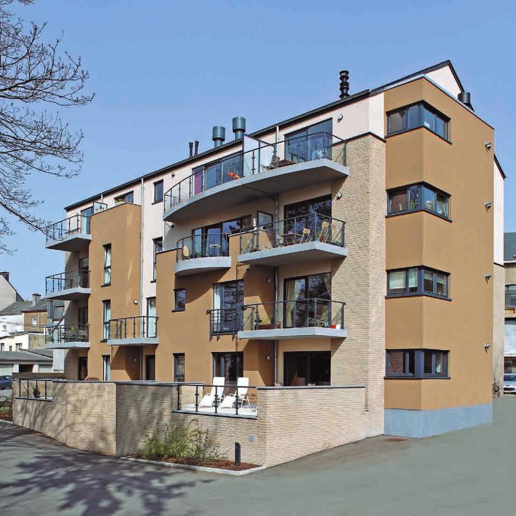 Résidence Clos-Saint-Martin à Arlon Démolition d un bâtiment et construction d'un ensemble immobilier de treize appartements et studios, comprenant parkings en sous-sol et emplacements extérieurs.