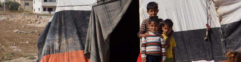 De meeste ontheemden in de regio 97% van de Syrische vluchtelingen wordt opgevangen in het Midden-Oosten