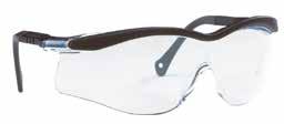 Veiligheidsbrillen Pas het voor mij aan! THE EDGE T5600 Verlengbare, rechte en gebogen oorveren Enkel gebogen polycarbonaat lens (8-curves) Integrale zijschermen Ref.