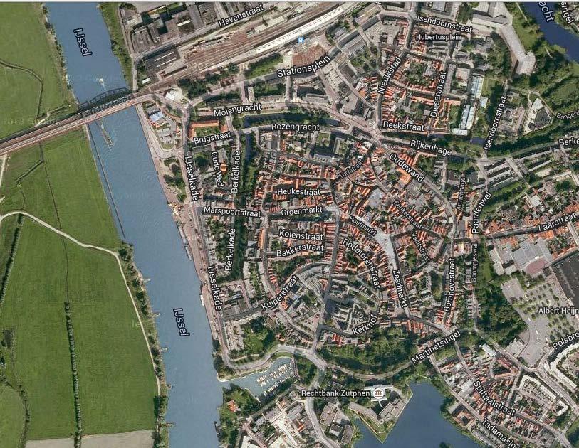 Projectgebonden Risico Analyse herinrichting IJsselkade in utphen 3 ONDEROEKSGEBIED PRA 3.1 Algemeen Het projectgebied is gesitueerd ten oosten van de IJssel nabij de spoorbrug in utphen.