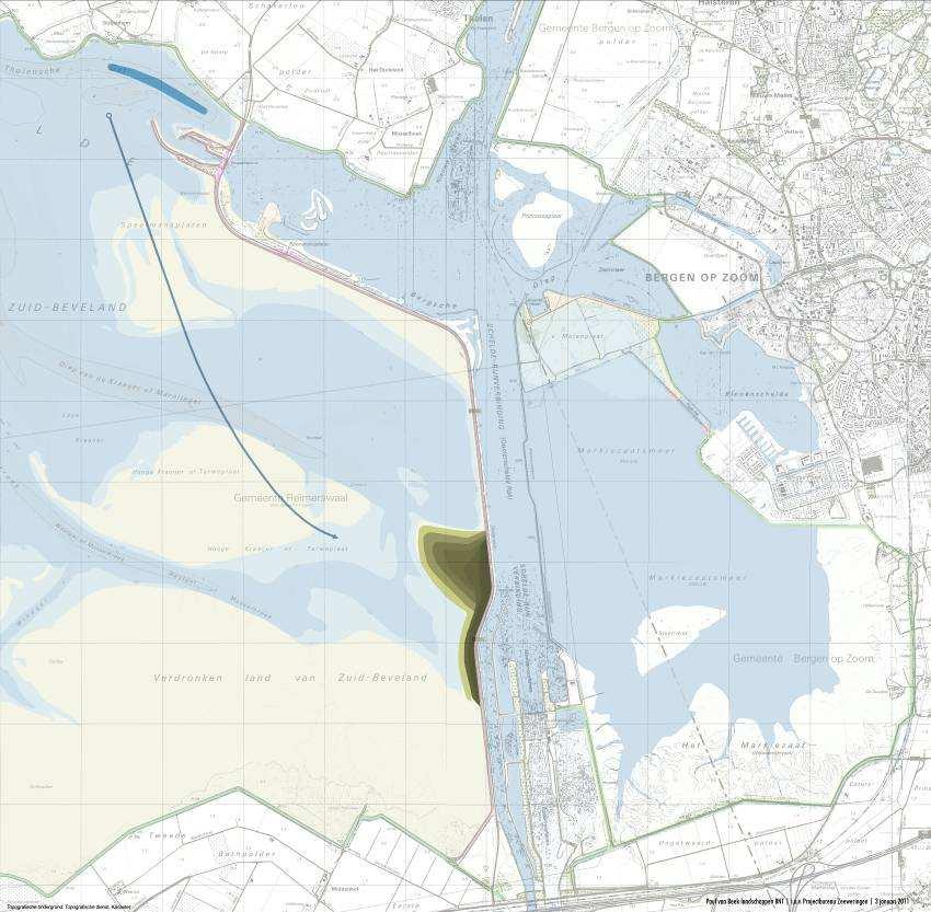 Figuur 11 De ingreep Maatwerk voor de probleemlocaties Het intergetijdengebied voor de Oesterdam erodeert langzaam. Echter, de erosie is niet overleg gelijk.