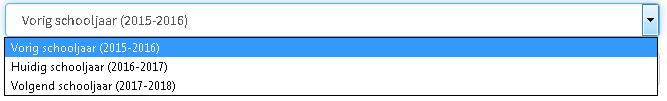 Afbeelding 14.5: Schooljaar kiezen Vul bij Autorisatiesleutel* de autorisatiesleutel in die u van DotCom hebt ontvangen.