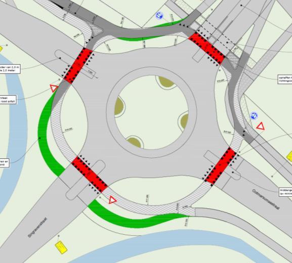 2 Het Voorlopig Ontwerp van de rotondes Ootmarsumsestraat (I17.010536) en Kloppendijk (I17.010537) is als aparte tekening bij dit raadsvoorstel gevoegd.