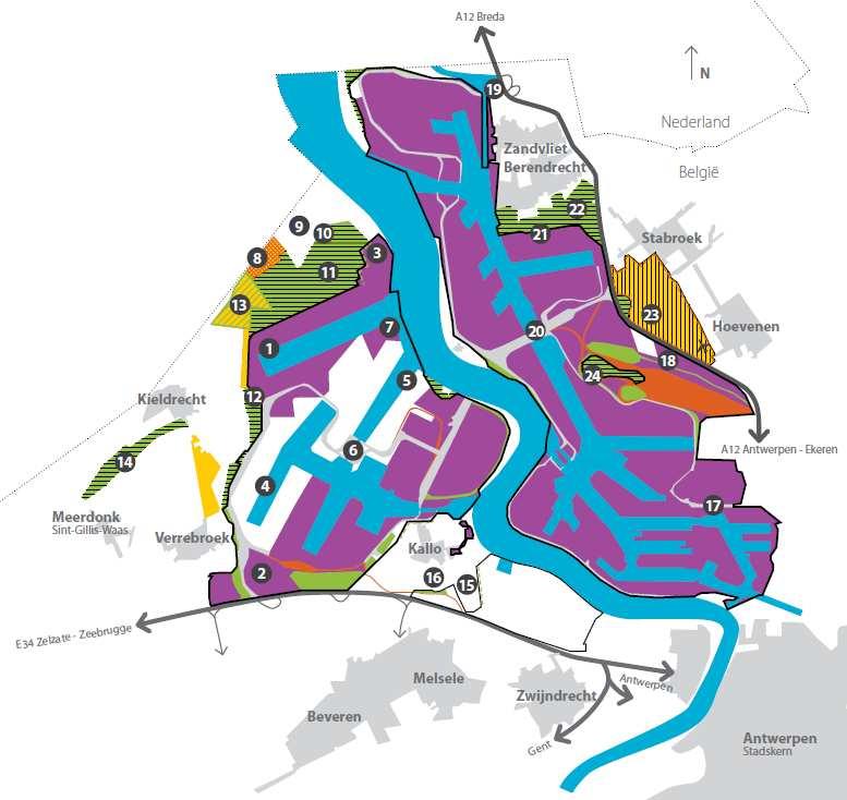 GRUP afbakening zeehavengebied Antwerpen 1000 ha havenuitbreiding, o.m.